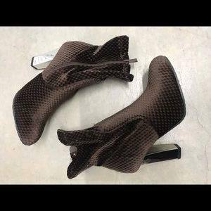 Dark Brown Suede Heels